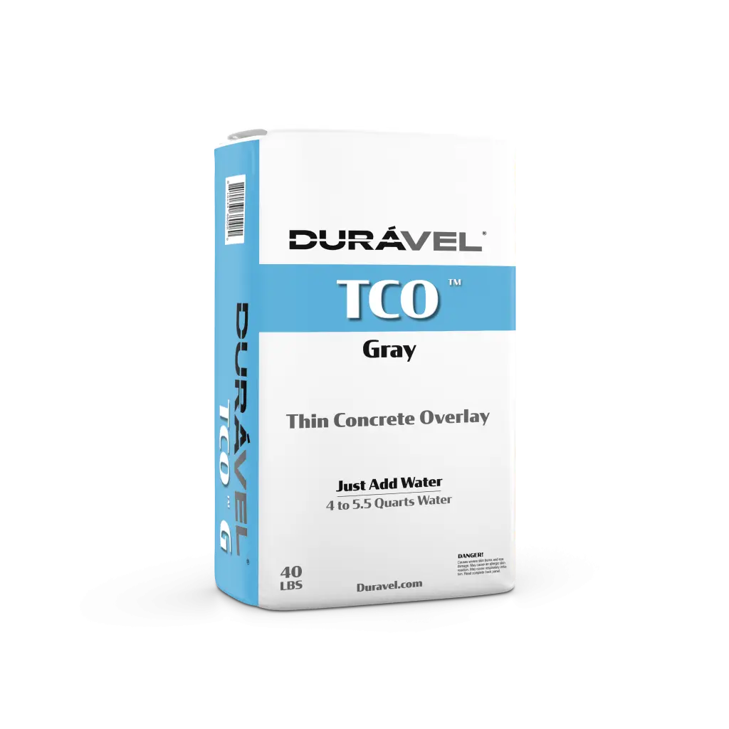 Duravel TCO thin concrete overlay bag facing right